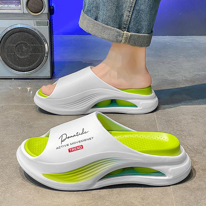 Summer Men Slippers Non-Slip Mens Sandals Thick Soft Platform House Shoes Indoor Shower Bathroom Slippers Outdoor Casual Shoes