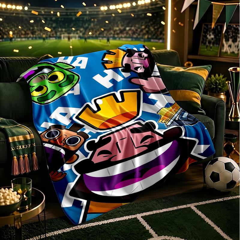 Clash Royale Heroes Collage Blanket Lightweight Ideal Bedding Blanket Perfect for Travel, Camping, Living Rooms, Offices, Sofas, Fan Christmas Gift