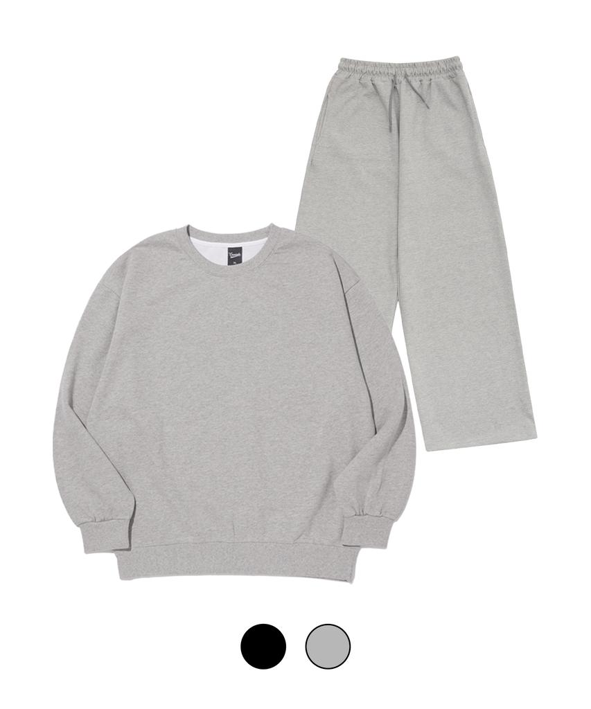 CREAM SODA LAB Basic Training Set (Sweatshirt + Wide Pants)