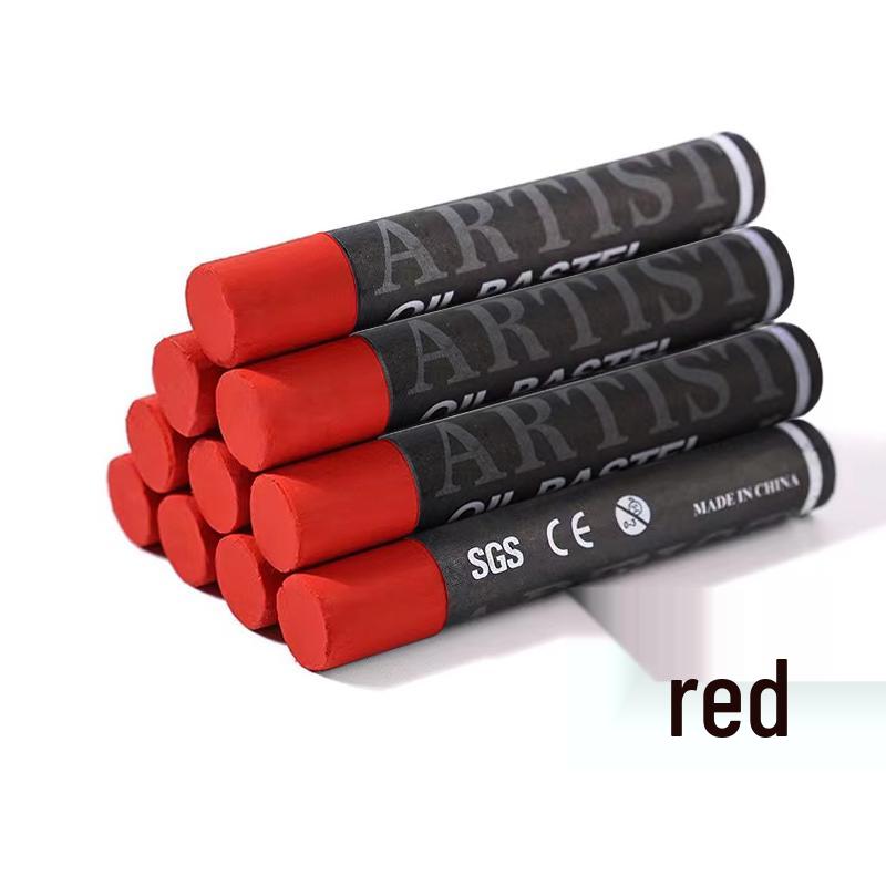 Supermjuk enfärgad oljepastellpinne - Vit, Svart eller Grå