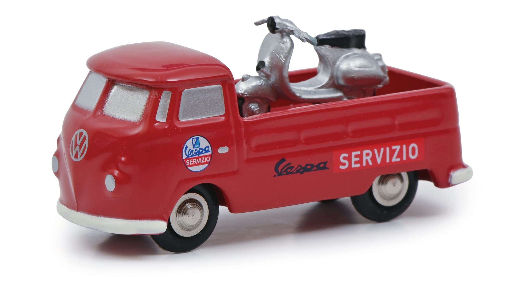 

Schuco Piccolo Volkswagen T1 Vespa оборудованный Красный VESPA Service красный