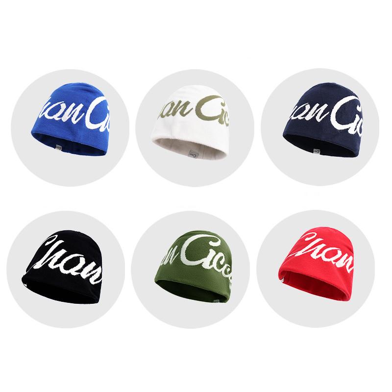 Autumn Winter Hat Women's Knitted Letter Wool Hat Warm Ear Protection Hat