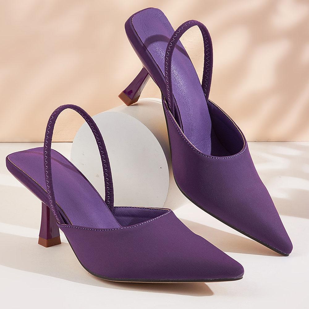 

Pointed Toe Women Pump Sandals Kitten Heels Spring Summer Elegant Office Lady Sexy Party Sandals Wedding Shoes Big Size 43 43