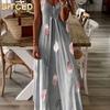 Fashion Summer Spring Sleeveless V-Neck Casual Dresses International Design