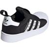 Adidas Originals Superstar 360 Pohodlné Všestranné Odolné Nízké Dětské Skate Boty Dětské Tenisky Černá Bílá IH3049