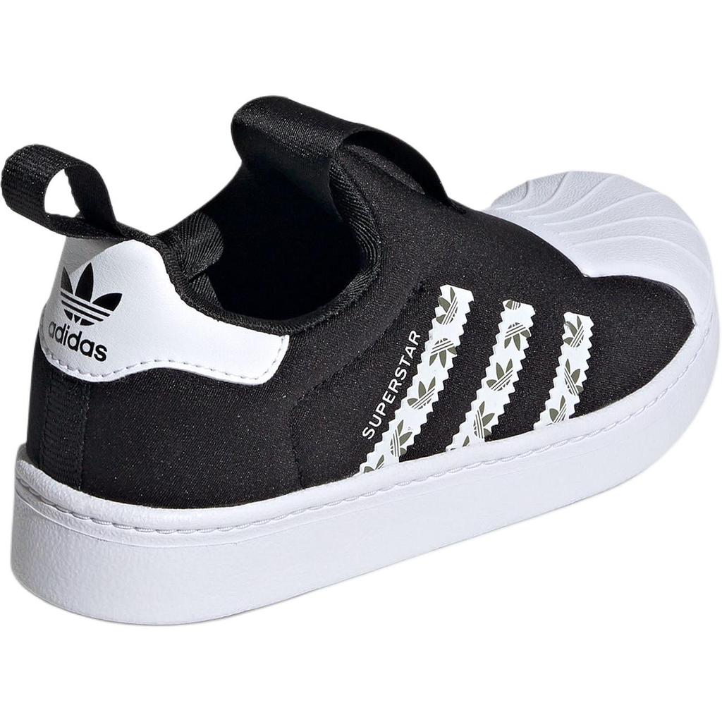 Adidas Originals Superstar 360 Pohodlné Všestranné Odolné Nízké Dětské Skate Boty Dětské Tenisky Černá Bílá IH3049