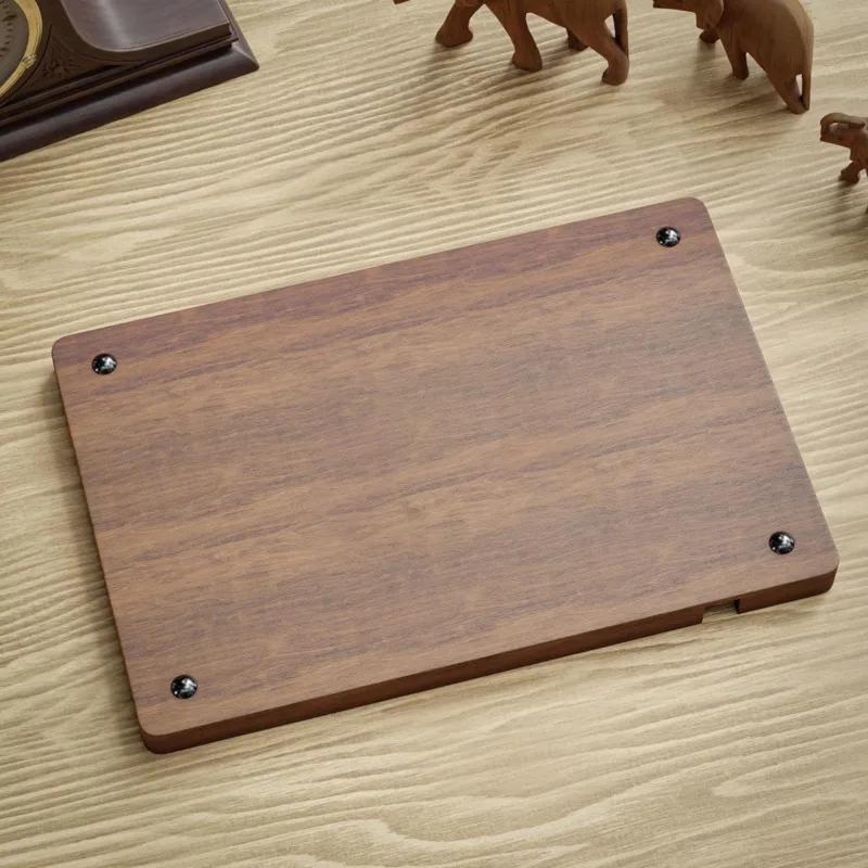 Wooden Office Desktop Storage Box Solid Wood Partition Box Mobile Phone Headphone Debris Storage Box Wooden OrganizerTray