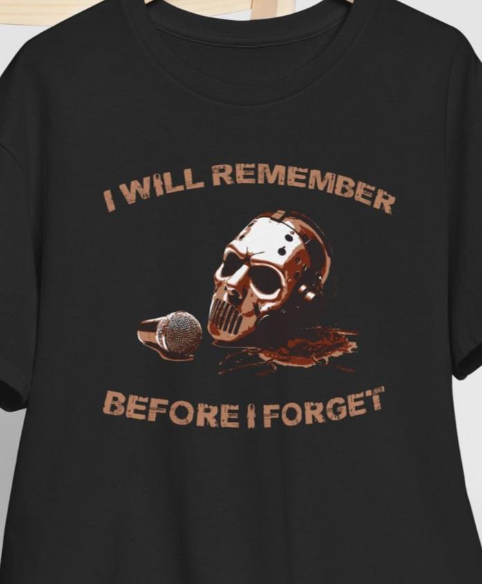 Before I Forget Shirt Slipknot Mask I Will Remember Tribute Subliminal Verses 3 XXXL