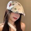 Beret Womens Versatile Hat Featuring Random Graffiti Design Ideal For Spring Summer And