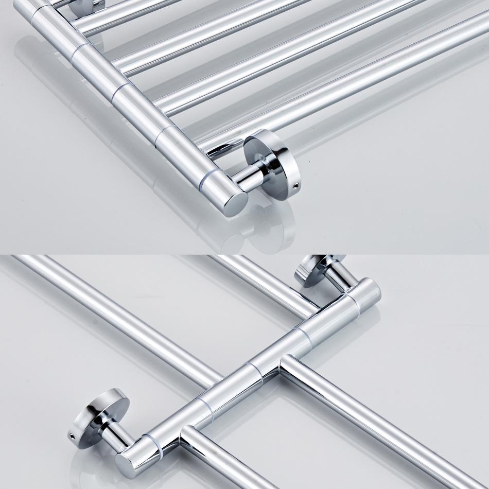 Cross-Rotating Stainless Steel Bathroom Towel Rack