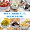 8 PCS Stainless Steel Mini Sauce Dish, Small Individual Round Seasoning Bowls, Dipping Sauce Bowl, Ingredient Bowls for Prep Appetizer Plates