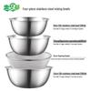 HUIHUADU 304 Stainless Steel Mixing Bowls with Drainer & Scale