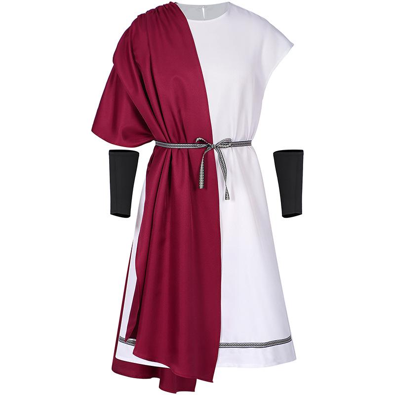 Carnival Men's Greek God Toga Costume with Laurel Wreath & Wristbands