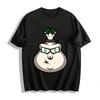 Money Bag With Dollar Eyes Graphic Casual Tee Pure Cotton T-shirt