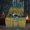 Jaguars Team Spirit Blanket Flannel Throw for Sofa, Travel, Camping, Livingroom, Office, Chair and Bed Soft and Warm Holiday Gifts