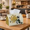 1pc Whimsical Artistic Animal Tissue Box Multifunctional, Cat Flowers Bouquet Suitable for Home, Parties, And Car Decoration. This Decorative Tissue P