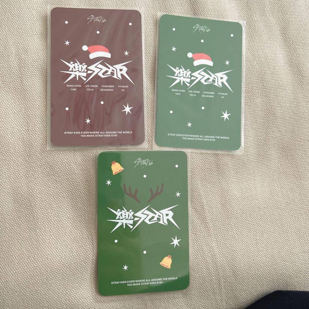 [USED] Seungmin Rakustar Sawe Rakidro Christmas Trading Card Stray Kids