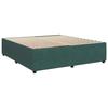 VidaXL Cadre de lit sans matelas vert foncé 200x200 cm velours 3285033