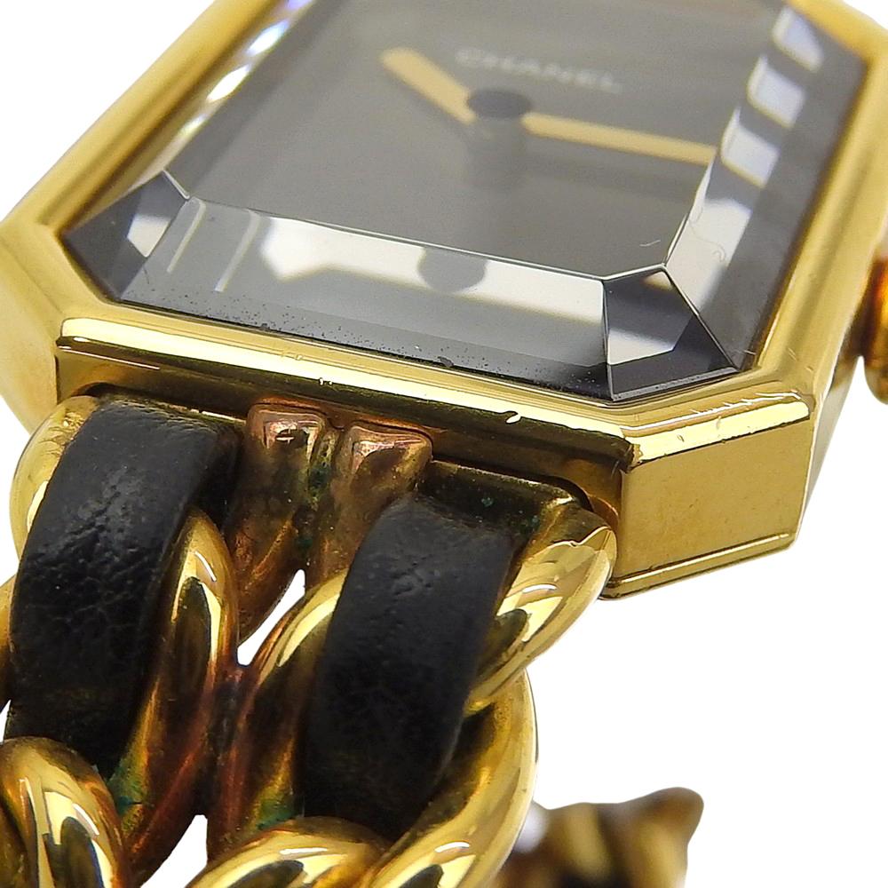 Chanel Premiere S Watches H0001 Black/gold blackDial Plated Gold/leather Quartz Analog Display Women Used