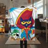 1PC  Pete Cat Dream Blanket, High quality Comfortable for All Seasons, Home Decor, Warmth and Comfort