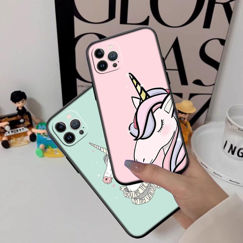 IK21 Cartoon Unicorn Phone Case for OPPO A40 A60 A80 A15 A16 A16K A12 A17 A17K A54 A54S A53 A53S A55 A56 A57 A98 F23