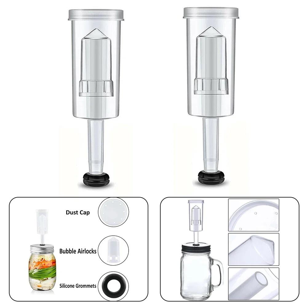 Brewing Air Lock High Quality Hot Sale New Arrive Air Lock 2pcs Fermentation Wine Beer Making Three-Piece Airlock