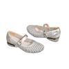 Beautiful woven hollow Mary Jane shoes women's sandals summer thick heel soft sole flat sandals