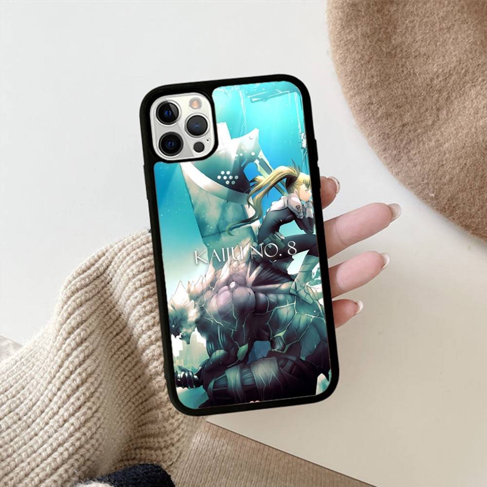 Klassische Anime K-kaiju No8 Handyhülle Für IPhone 17 16 15 14 13 Plus 12 11 Pro Max PC+TPU Hüllen Rückabdeckung