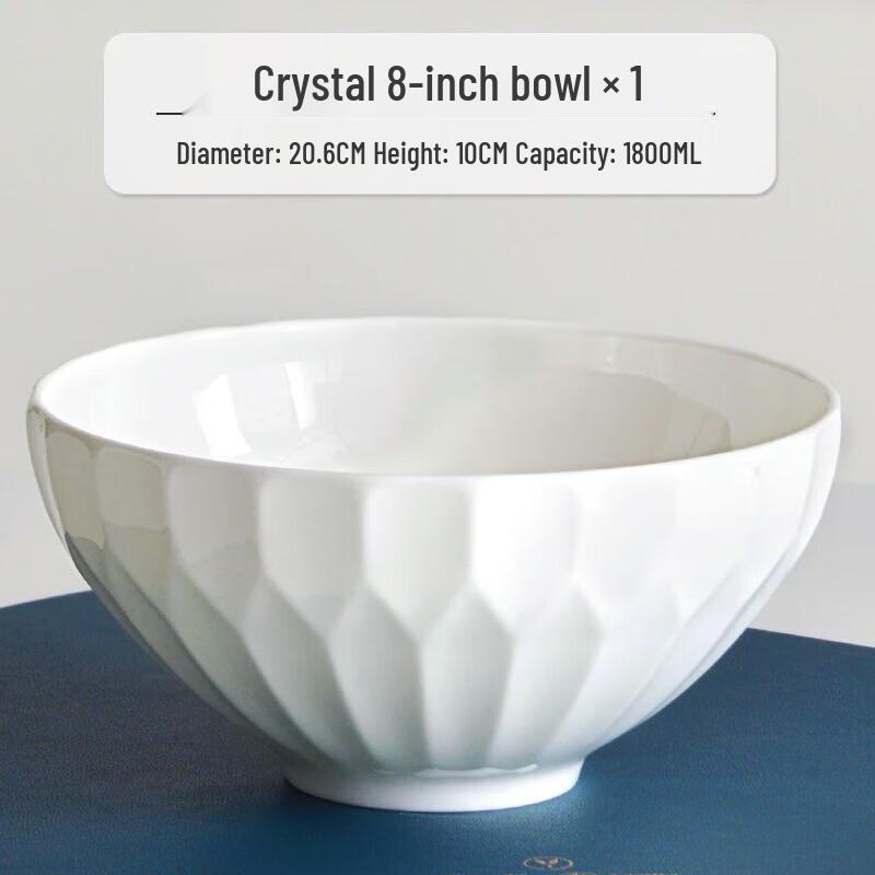 Korean Style Glazed Ceramic Noodle Bowl