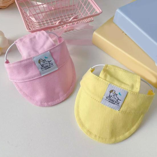 Pet Baseball Cap with Ear Holes Adjustable Dog Sun Protection Hat Summer Pet Outdoor Visor Cap for Small Medium Dogs And Cats
