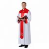 Halloween Priester Cosplay Kostüm Mönch Kirche Mittelalter Priester Robe Bedruckt Stehkragen Minister Klerus Bühnenauftritt Robe