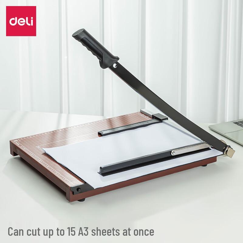 

Deli A3 Manual Wooden Paper Cutter CN plug (adapter included)