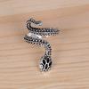 Men's Trendy Simple Single Ring Retro Domineering Snake Food Ring