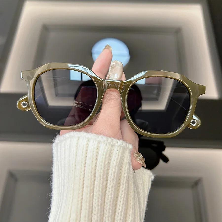 Модные квадратные солнцезащитные очки женские винтажные оттенки солнцезащитные очки женские полигональные брендовые дизайнерские ретро уличные зеркальные Other