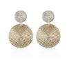 Uneven Alloy Dangle Earrings for Female Hyperbolic Big Round Pendants Punk Ear Jewelry Metal Earrings for Women pendientes