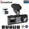 3 Channel Car DVR HD 1080P 3-Lens Inside Vehicle Dash CamThree Way Camera DVRs Recorder Video Registrator Dashcam Camcorder