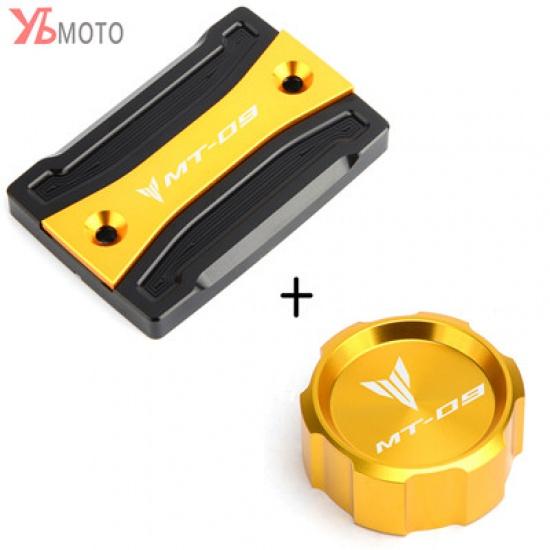 For Yamaha MT-09 MT 09 Mt09 FZ09 2014- (not for ) Motorcycle Parts Front and Rear Brake Fluid Tank Cap Reservoir