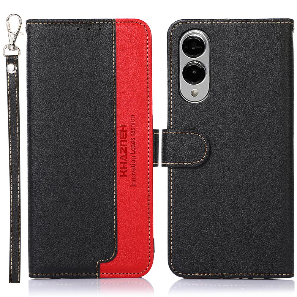 KHAZNEH For Samsung Galaxy S25 Edge Case RFID Blocking Wallet PU Leather Phone Cover