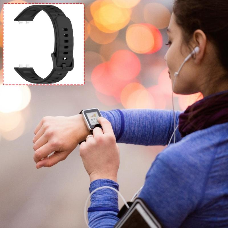 Watch Straps Bracelets Washable Suitable For Activity Monitor Devices Trendy Textured Flexible Silicone Sports Wristband
