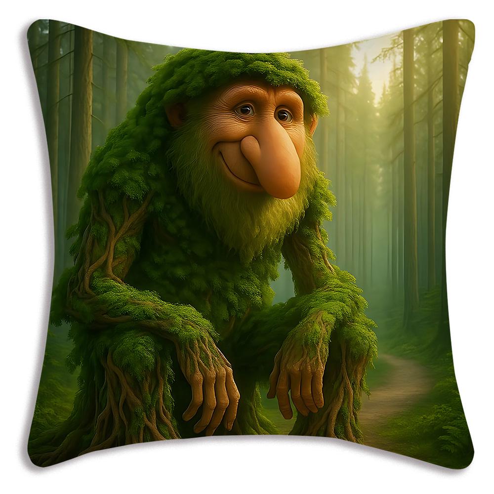 Cute I-Italians brainrots Pillow Covers Cartoon Sofa Decorative Home Double-sided Printing Short Plush Cute Cushion Cover