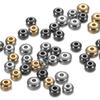 200-400Pcs CCB Multiple Styles Charm Spacer Beads Wheel Bead Flat Round Loose Beads For DIY Jewelry Making Supplies Accessories
