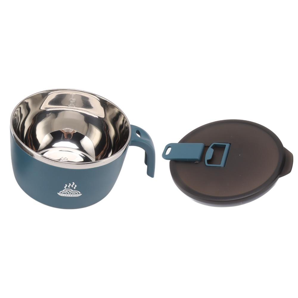 900ml Instant Noodles Bowl With Lid Portable Ramen Cooker Double Wall Noodle Bowl For Camping