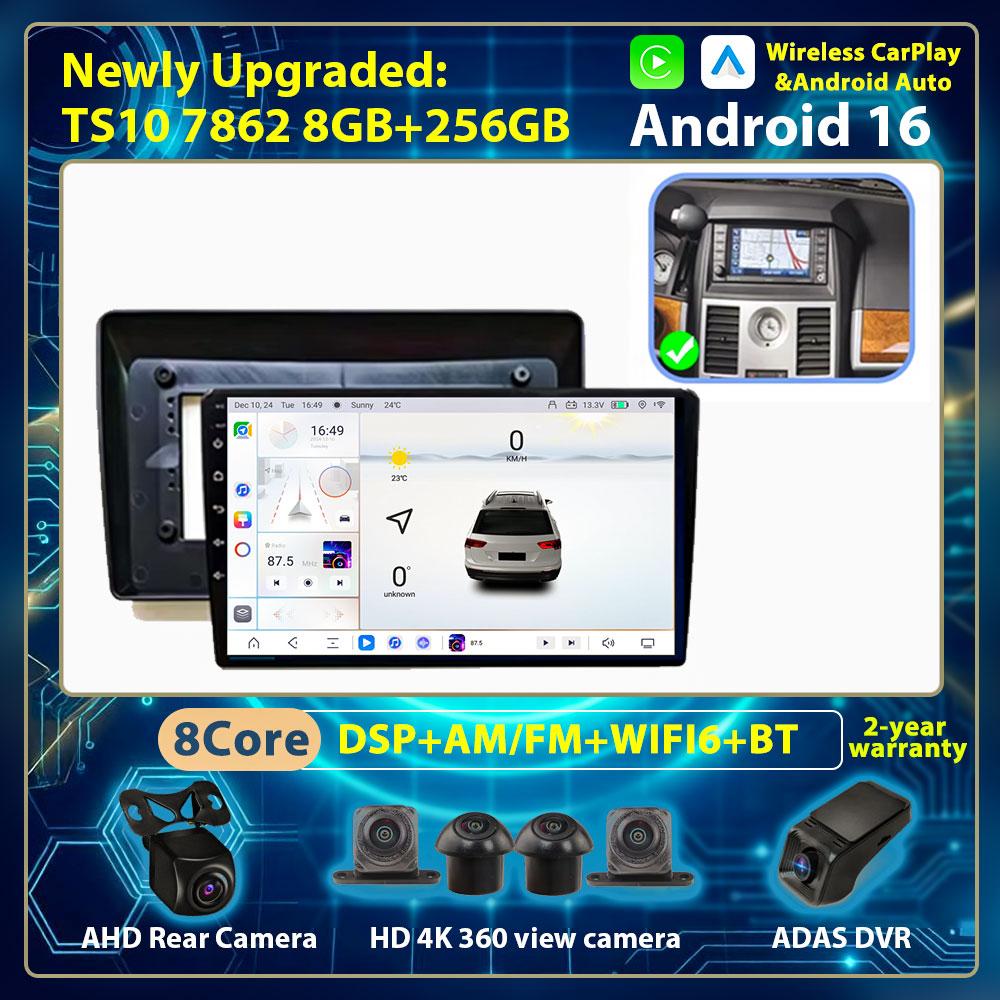Android 16 Octa-Core Car Radio for Chrysler Grand Voyager 2008-2015, Multimedia Player, Carplay, GPS, QLED Touchscreen, 4G, WIFI, DVD