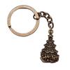 Merry Christmas Keychain Letter Charm Holiday Key Holder 28mm Ring