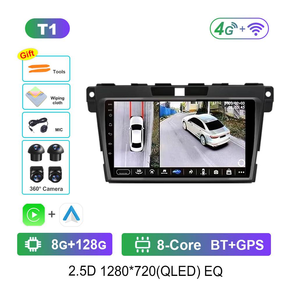 Car Video Multimedia Player DSP Stereo for Mazda CX-7 CX7 2007 - 2014 Android System GPS Navi WiFi IPS Screen 4G Bluetooth
