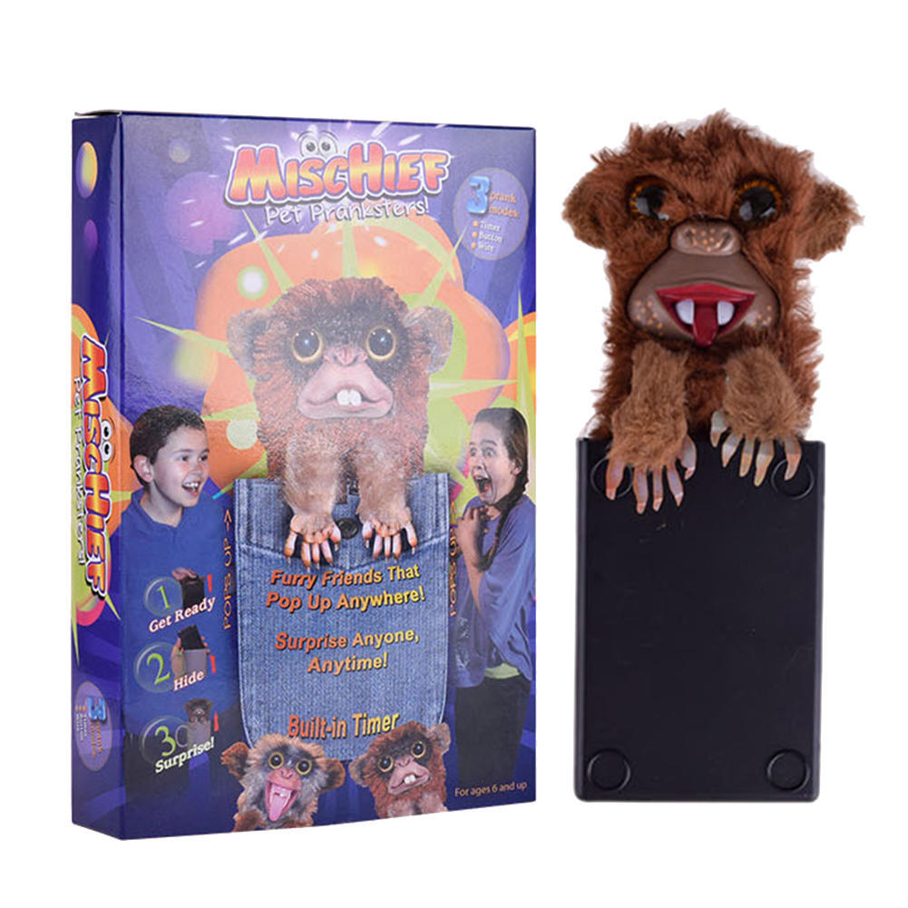 pet monkey prankster toy