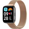 Mailänder Armband für Xiaomi Redmi Watch 3 Active, Rosa Roségold
