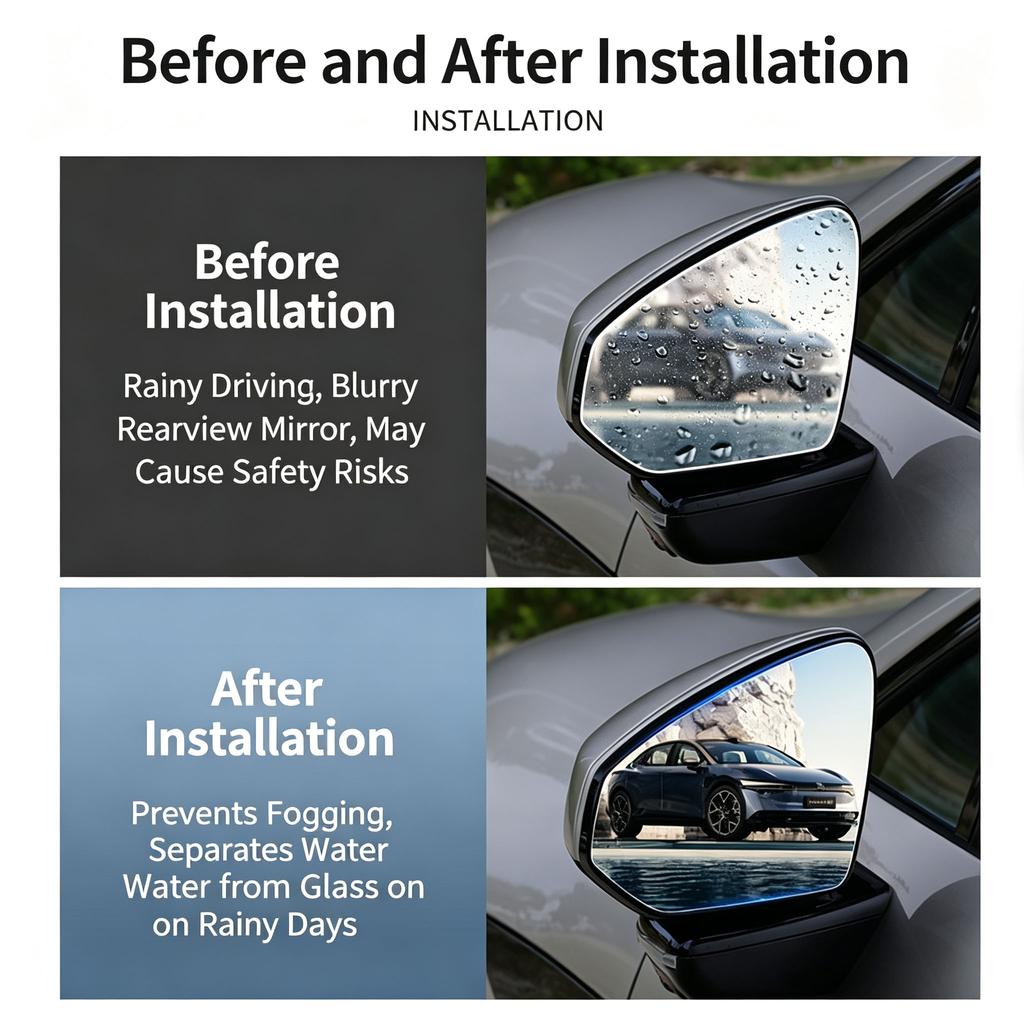 FOR ZEEKR Renewal 001/007/007GT/7X/8X/9X Rearview Mirror Rainproof Film Dedicated Reversing Mirror Film
