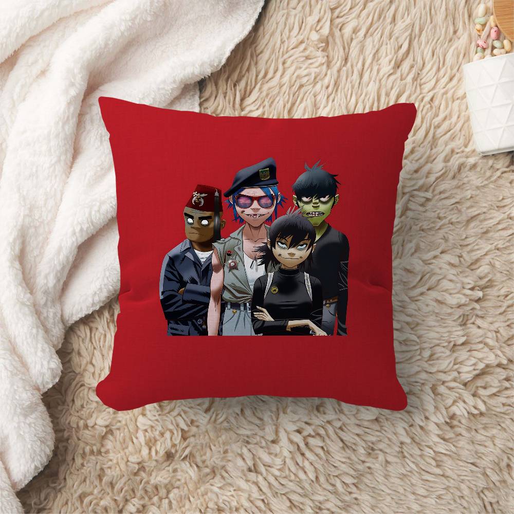 Music Cool Band G-gorillaz Cushion Cover Pillowcase Upholstery Sofa Throw Pillow Home Decor Pillowcas