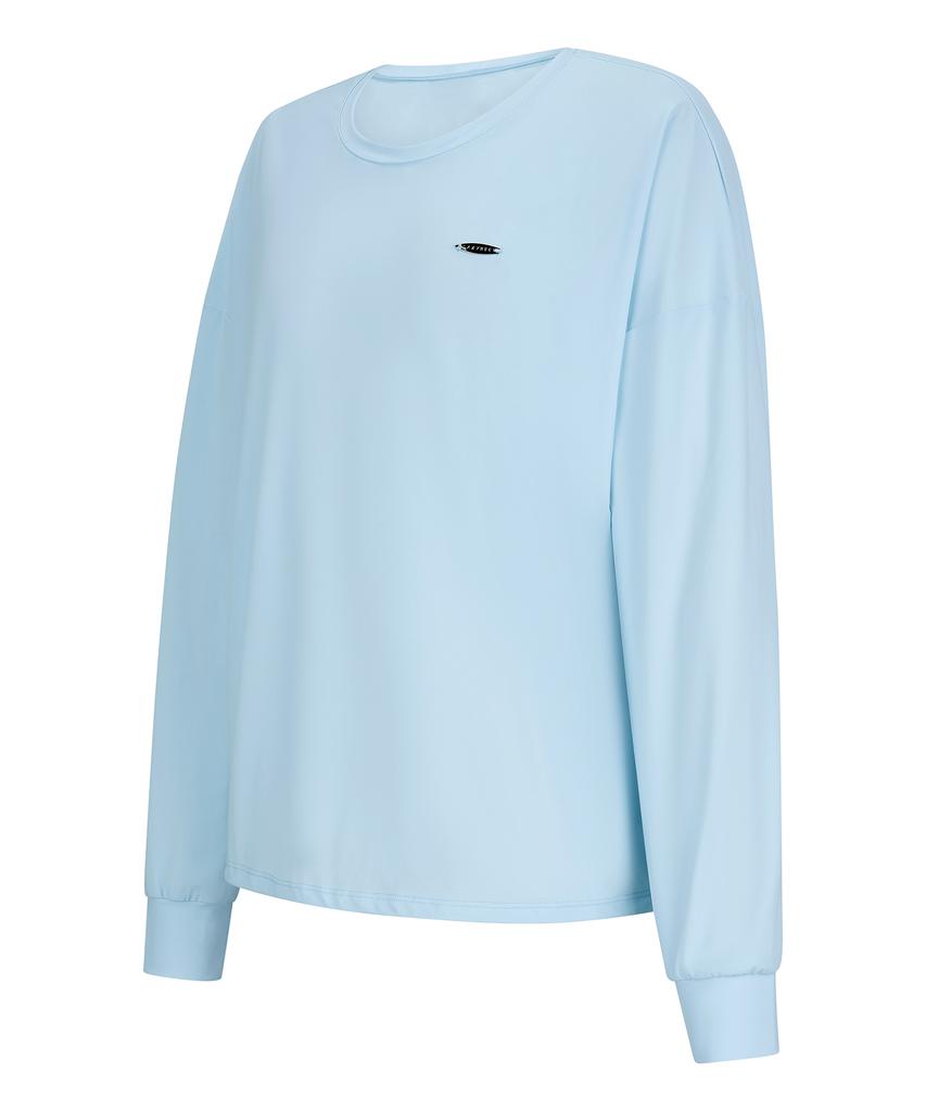 Leijibi [Set] Air Pastel String Women'S Long Sleeve Rash Guard + Wrap Skirt Set (4 Colors)